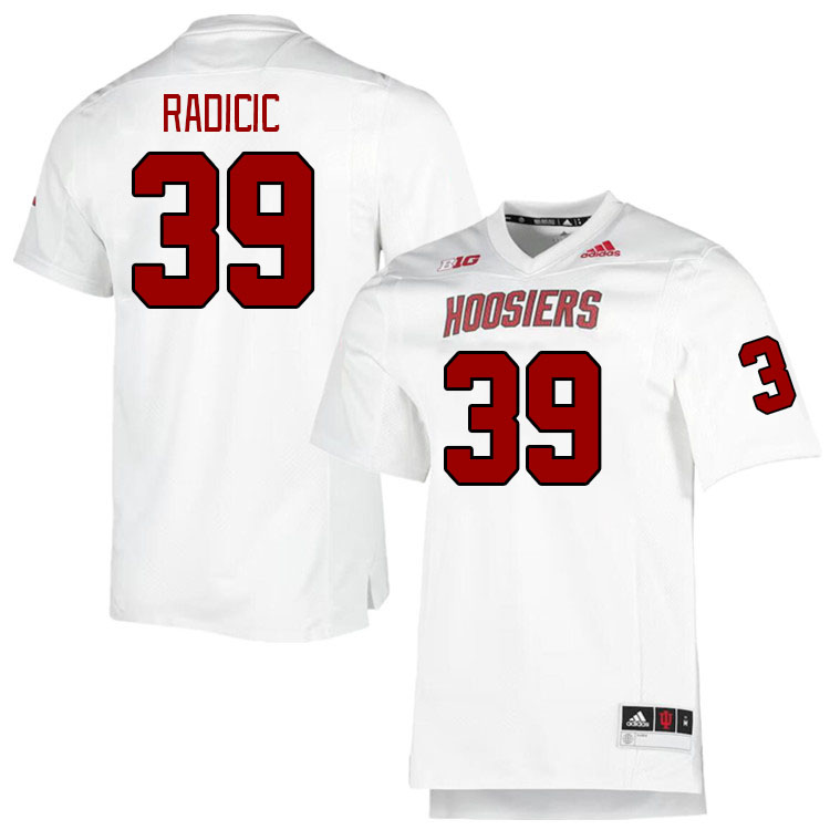 Men #39 Nicolas Radicic Indiana Hoosiers College Football Jerseys Stitched Sale-Retro